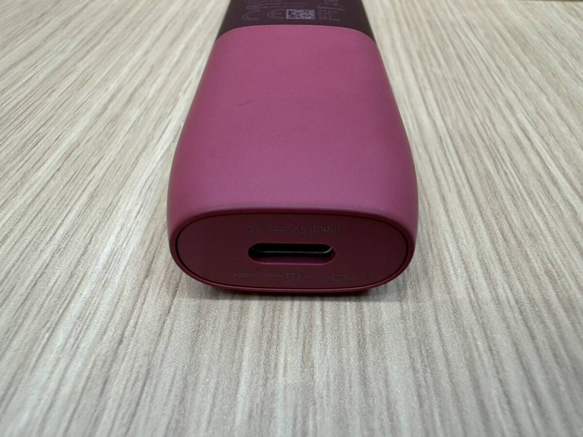 【DOM1690HK】1円～ IQOS ILUMA ONE アイコス イルマ ワン ビビッドテラコッタ ピンク レッド 加熱式タバコ 電子タバコ 喫煙具_画像7