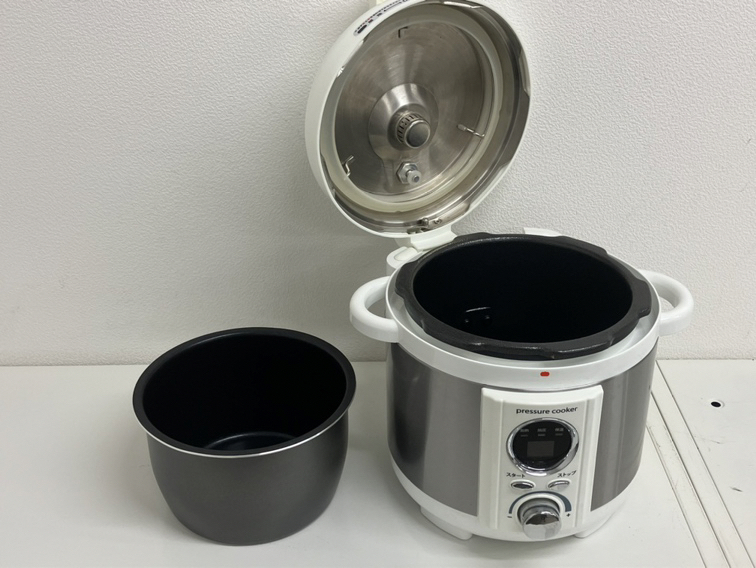 【BF-6381】【1円～】プレッシャークッカー 圧力調理器 pressure cooker 圧力式電気鍋 LPC-T12 アルファックス・コイズミ 動作品_画像2