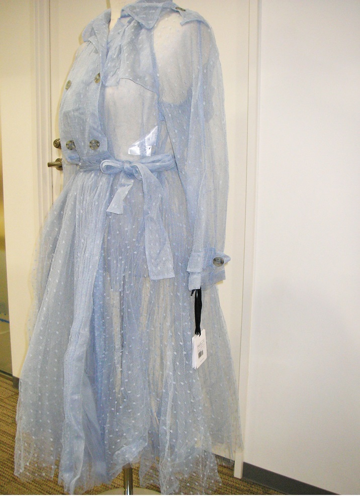 REDVALENTINO（レッド・ヴァレンティノ）ウィメンズ レースドレス ワンピース 春物 水色 フリーサイズの画像3