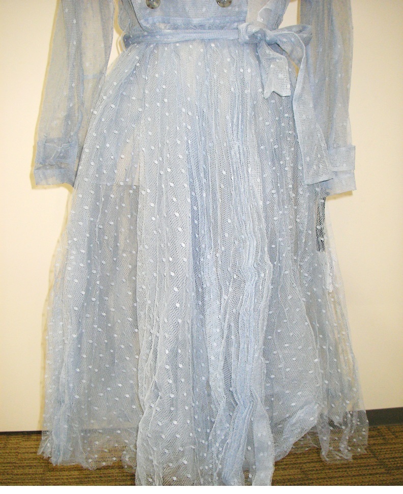 REDVALENTINO（レッド・ヴァレンティノ）ウィメンズ レースドレス ワンピース 春物 水色 フリーサイズの画像8