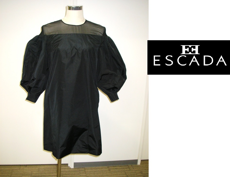 【新品】ESCADA（エスカーダ） ドレス　ワンピース　パーティードレス　高級ワンピース ヨーロッパブランド ボレロ Aラインワンピース_画像1