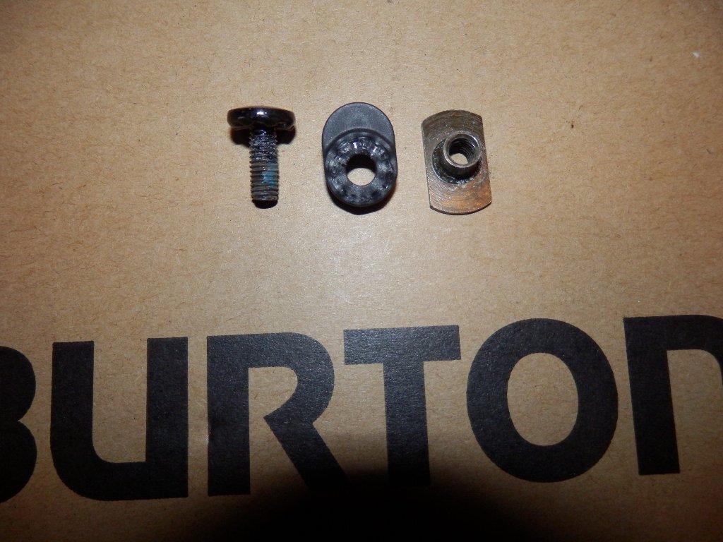 部品★BURTON バートン★ハイバック用ビスセット 黒 新_画像1