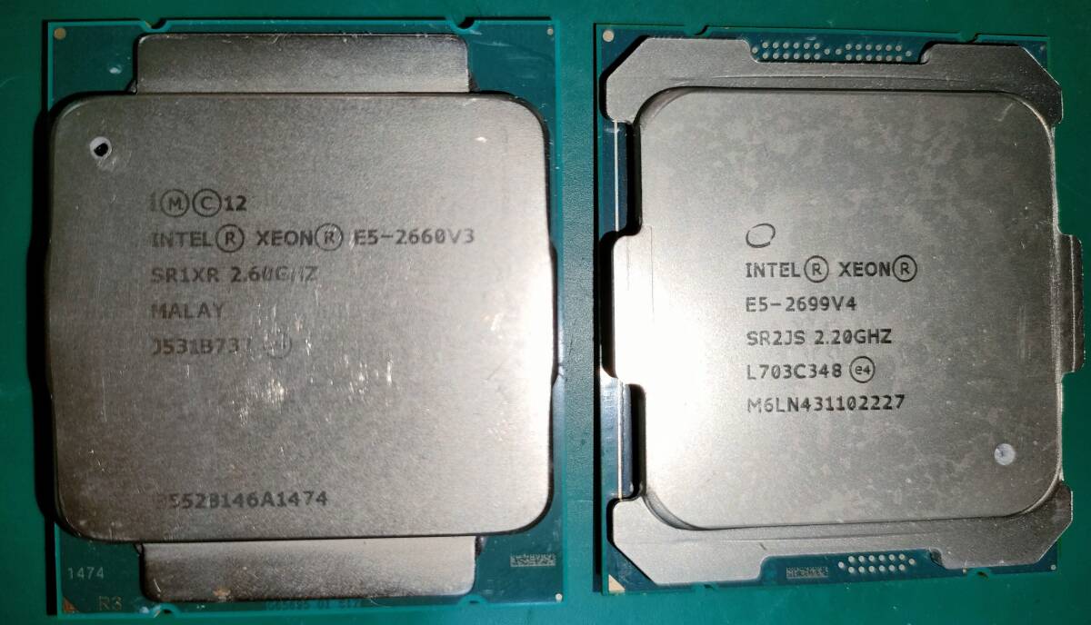 ジャンク Intel XEON E5-2699 V4 E5-2660 V3_画像1