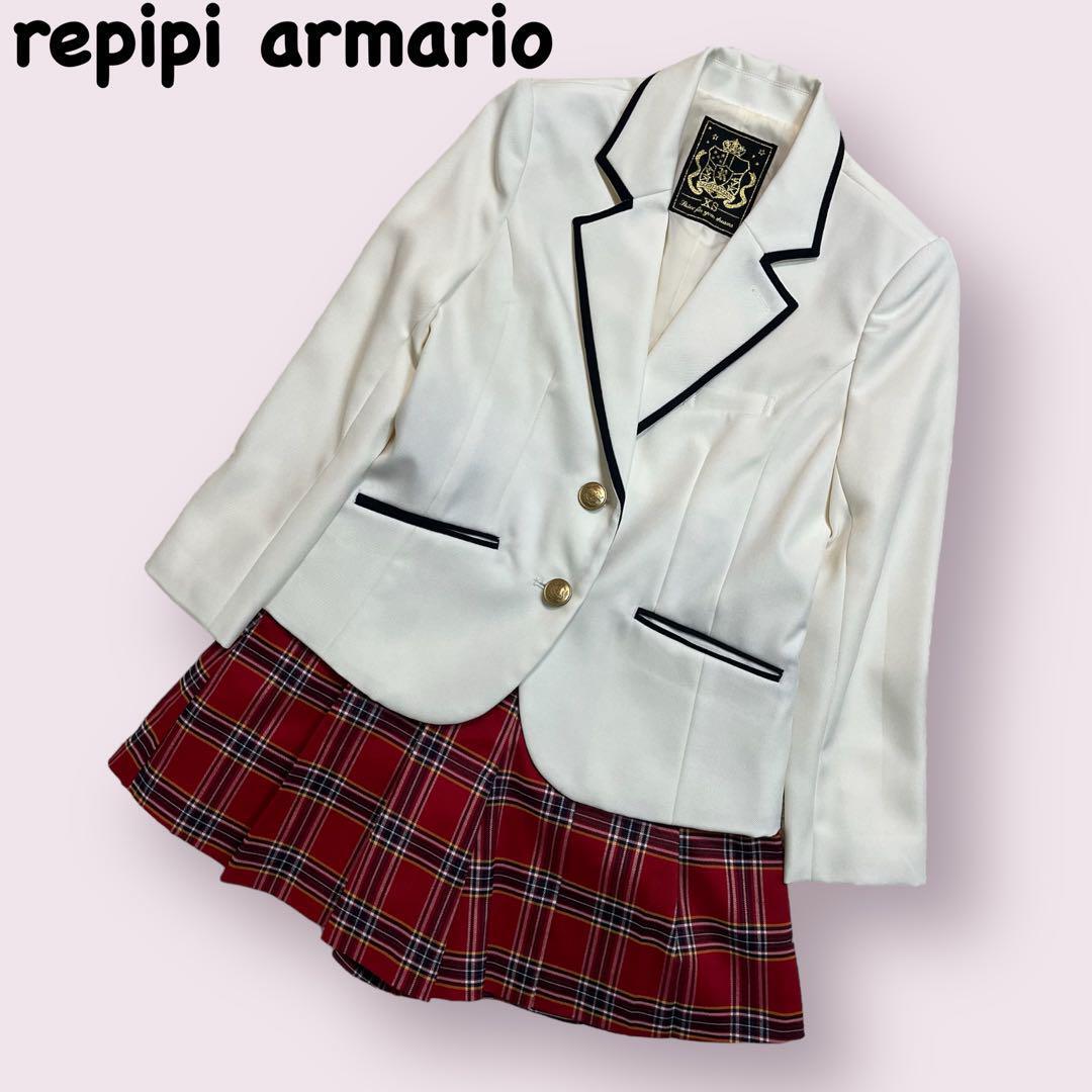 レピピアルマリオ　卒服　セットアップ　ブレザー　チェック　repipi armario_画像1