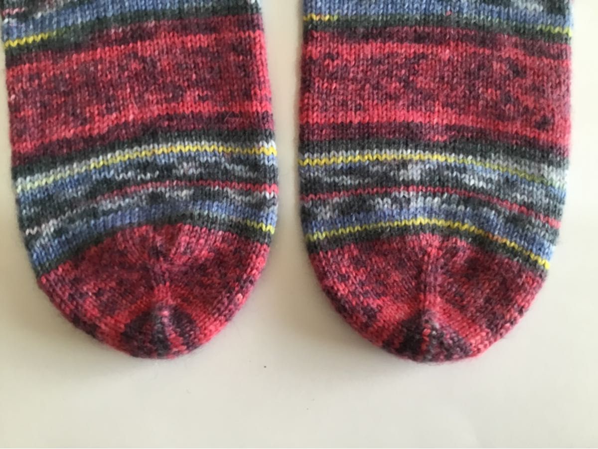 ハンドメイド 手編み靴下