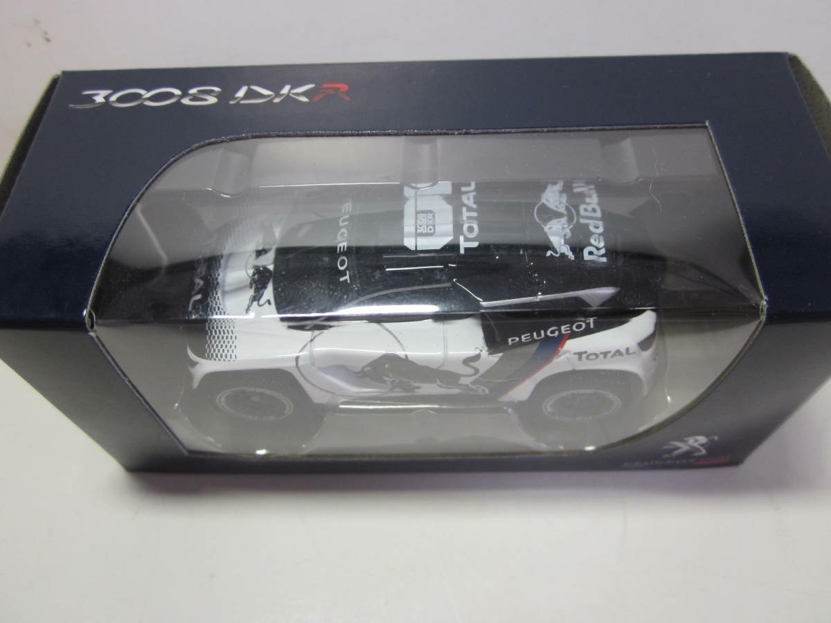 ★超レア稀少★PEUGEOT プジョー 3008 DKR★ミニカー★モノトーン　レッドブル★ NOREVノレブ社製★白黒★新品・未使用品★1/64スケール★_画像2