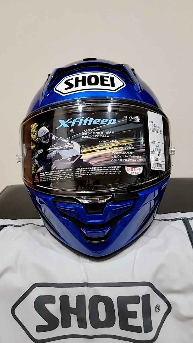 SHOEI X-FIFTEEN XLサイズ 新品未使用 アレックスマルケスレプリカ エックスフィフティーン フルフェイスヘルメット _画像2