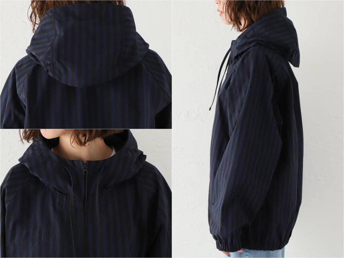 ★journal standard luxe【ts(s)BLOCK STRIPE ZIP PARKA】ジャーナルスタンダードラックスダブルジップパーカーアウタージャケットおしゃれ_画像7