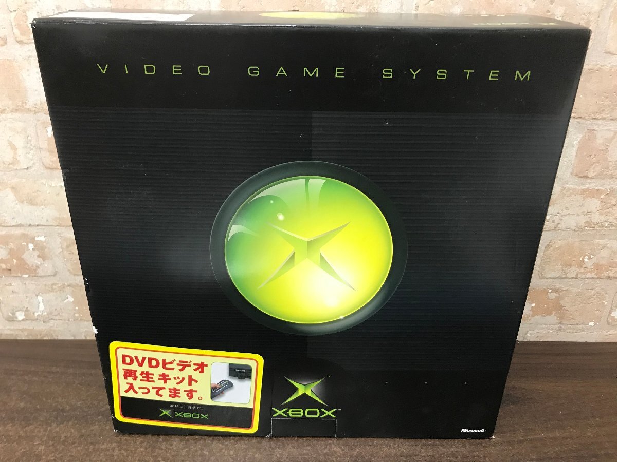 ★未使用品★　初代XBOX本体 DVDビデオ再生キット付き Microsoft F23-00066