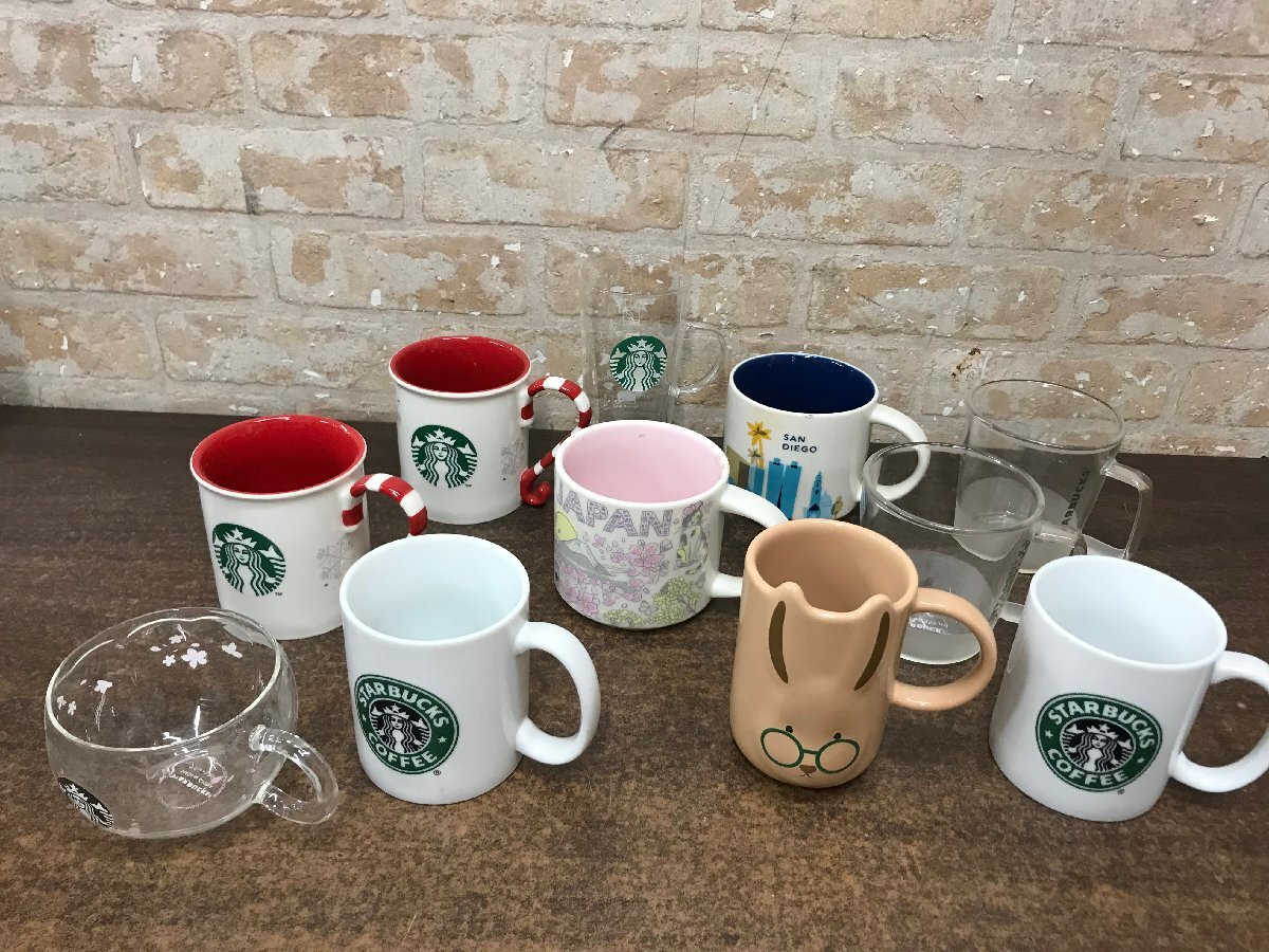 ☆中古品☆ STARBUCKS スターバックス グラス コップ マグカップ まとめ売りの画像1