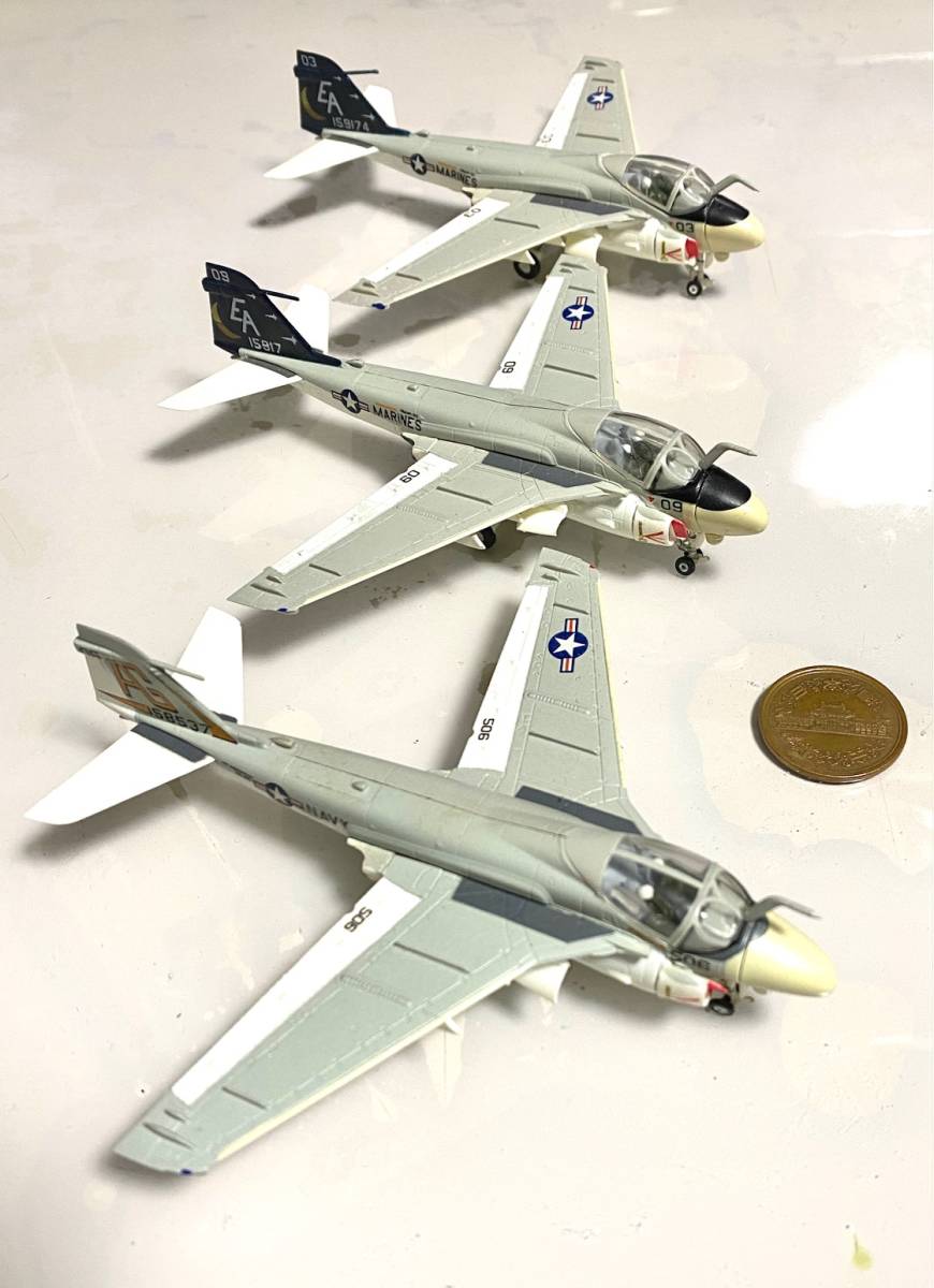 アメリカ空軍 A-6E イントルーダー 組立済 エフトイズ F-toys 艦載機コレクション 1/144 ３機_画像2