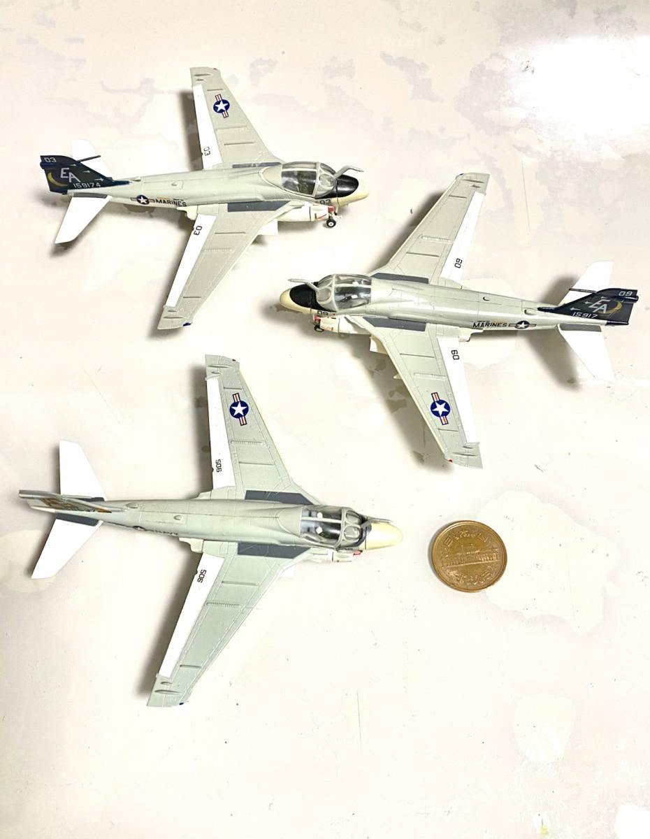 アメリカ空軍 A-6E イントルーダー 組立済 エフトイズ F-toys 艦載機コレクション 1/144 ３機_画像3