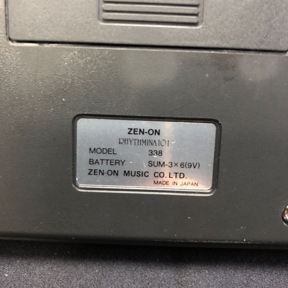 ゼンオン 楽器 音楽機材 ZEN-ON RHYTHMINA 101 全音 リズミーナ MODEL338 リズムマシン 通電確認済の画像5