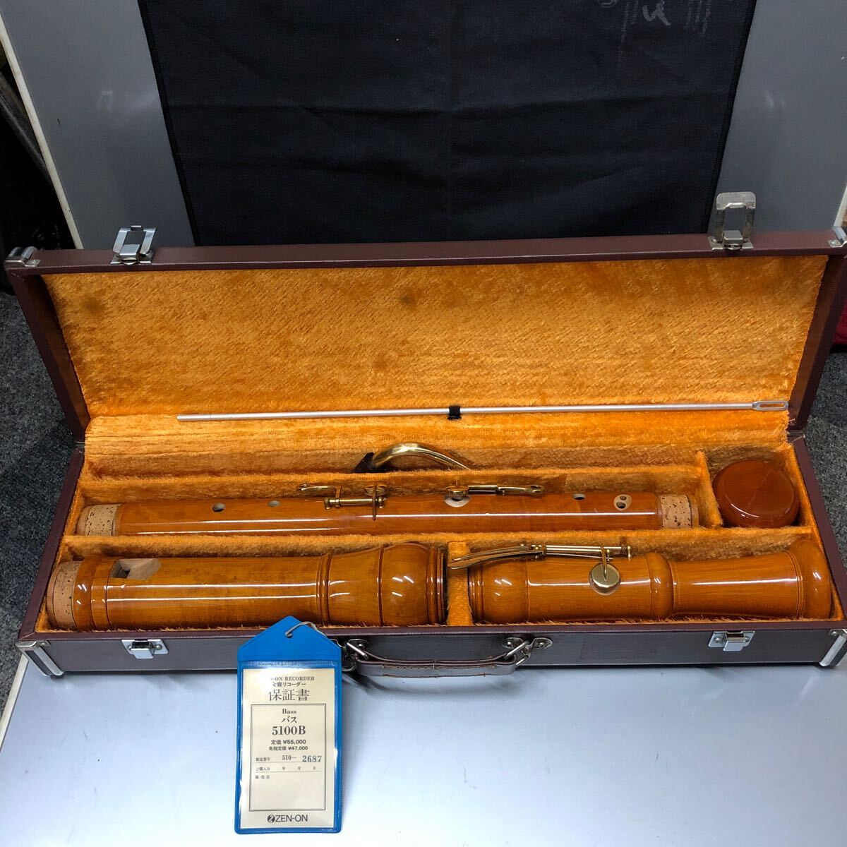 ZEN-ON RECORDER Bass 5100B ゼンオンバスリコーダー中古 Yahoo!オークション - ZEN-ON バスリコーダー 木製 管楽器 ZEN