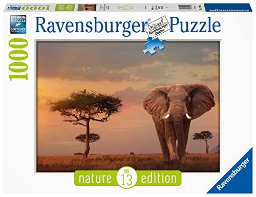 1000ピース ジグソーパズル マサイ・マラ国立公園の象 ラベンスバーガー 17208 5 カラフル_画像2
