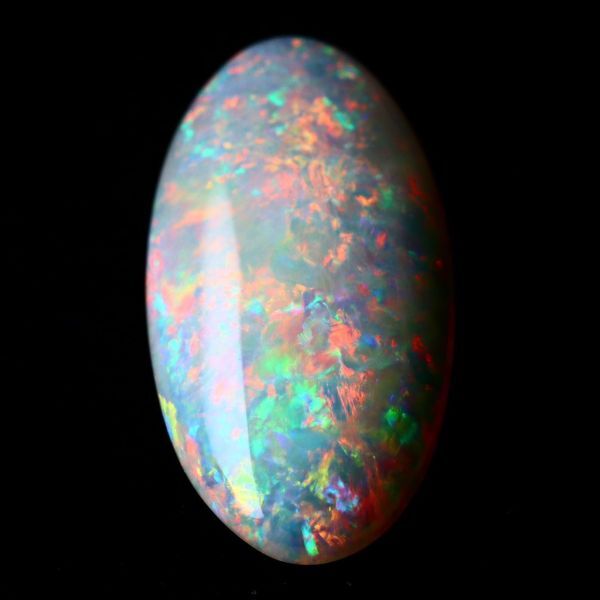 4.100ct 天然ホワイトオパール オーストラリア 最高品質 遊色抜群〔Australia White opal 宝石 jewelry natural ナチュラル loose ルース〕_画像3