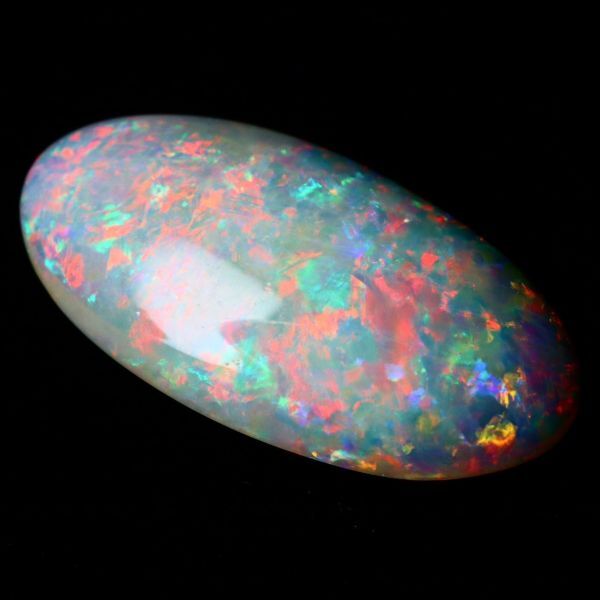 4.100ct 天然ホワイトオパール オーストラリア 最高品質 遊色抜群〔Australia White opal 宝石 jewelry natural ナチュラル loose ルース〕_画像1