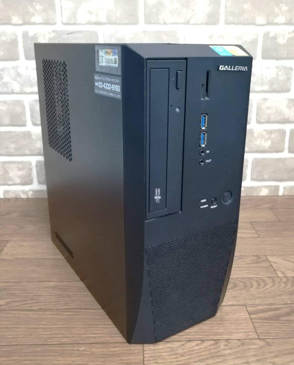 ＜318H100＞ドスパラ ガレリア デジノスPC（i5-4590/8GB/GT640/SSD120GB+HDD640GB/DVDマルチ/Office/win11）_画像1