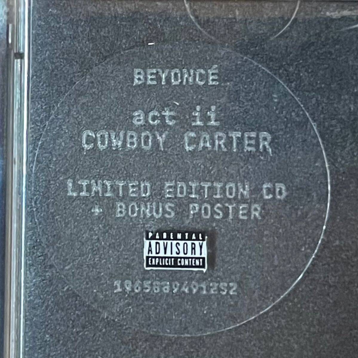 ★国内入手困難★ BEYONCE 『COWBOY CARTER』(snake face tray card)■新品 未開封■LIMITED EDITION CD + BONUS POSTER■ビヨンセ 2024年 の画像3