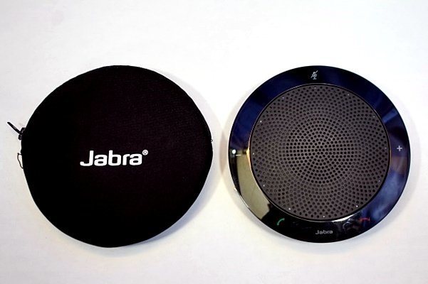 音出しOK Jabra/ジャブラ ポータブル スピーカーフォン PH-S002W /　ケース付き　49478Y_画像1