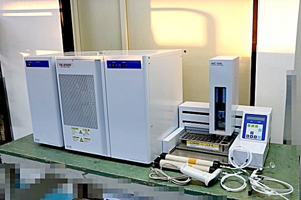 日東精工 微量硫黄分析装置 TS-2100V(VERTICAL FURNACE VF-210+オ-トサンプラ- ASC-250L+SULFER DETECTOR SD-210)　　49956Y_画像1