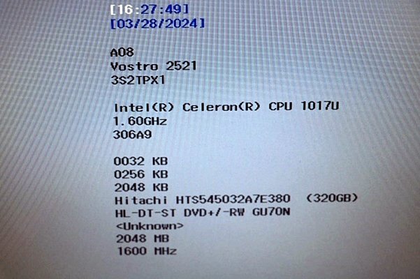 DELL Vostro 2521 ノートPC Celeron 1017U 1.6GHz /320GB/2GB　　49995Y_画像5