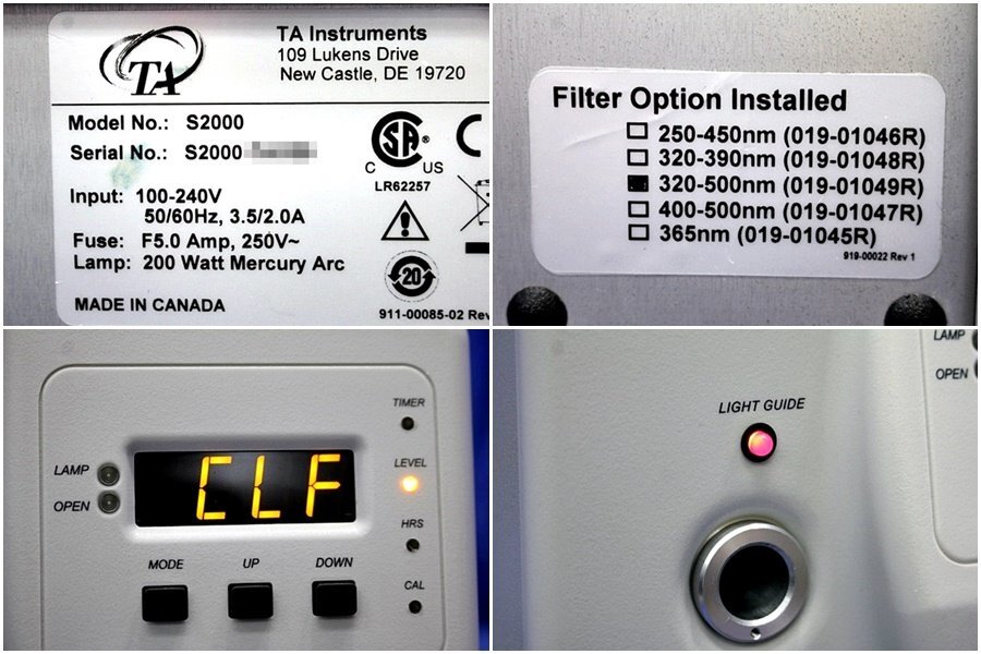 TA instuments 紫外線ランプ式照射器　Omnicure S2000　UV光源　　49753Y_画像4