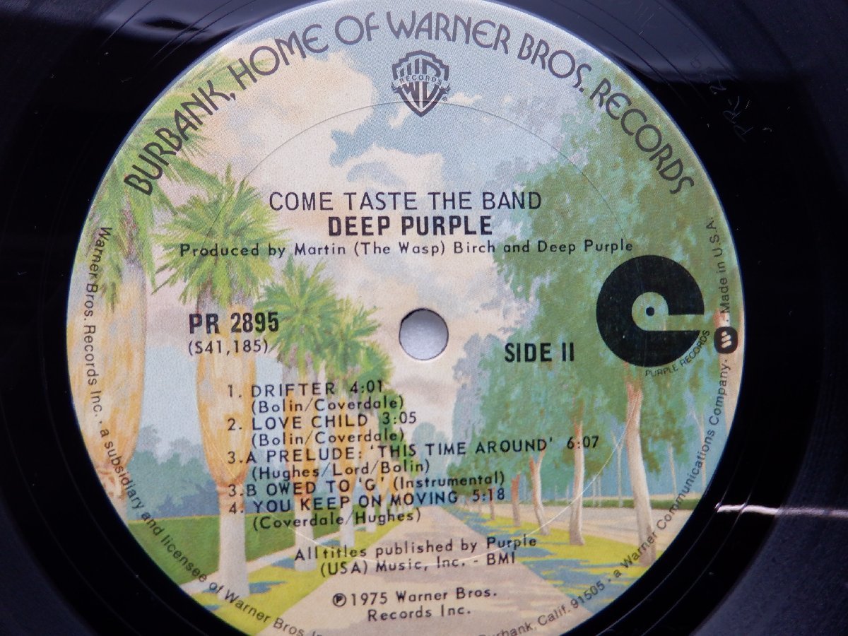 Deep Purple「Come Taste The Band」LP（12インチ）/Warner Bros. Records(PR 2895)/洋楽ロック_画像2