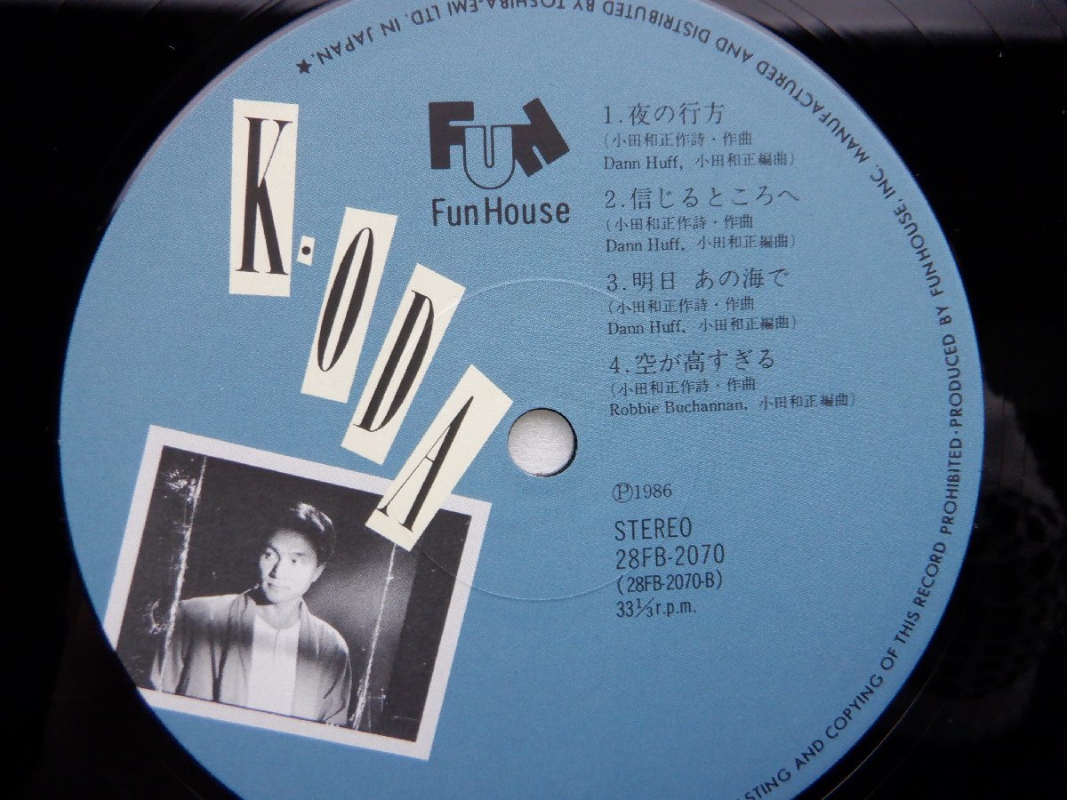 小田和正 /Kazumasa Oda「K.ODA」LP（12インチ）/Fun House(28FB2070)/邦楽ロック_画像2