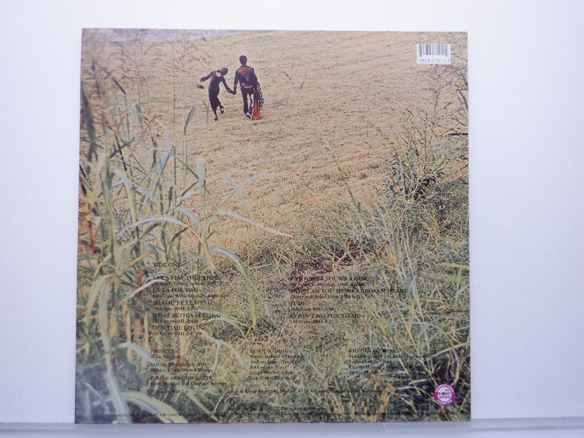 【カラーレコード】Al Green(アル・グリーン)「Let's Stay Together」LP（12インチ）/Hi Records(T1-27121)/Funk / Soul_画像2