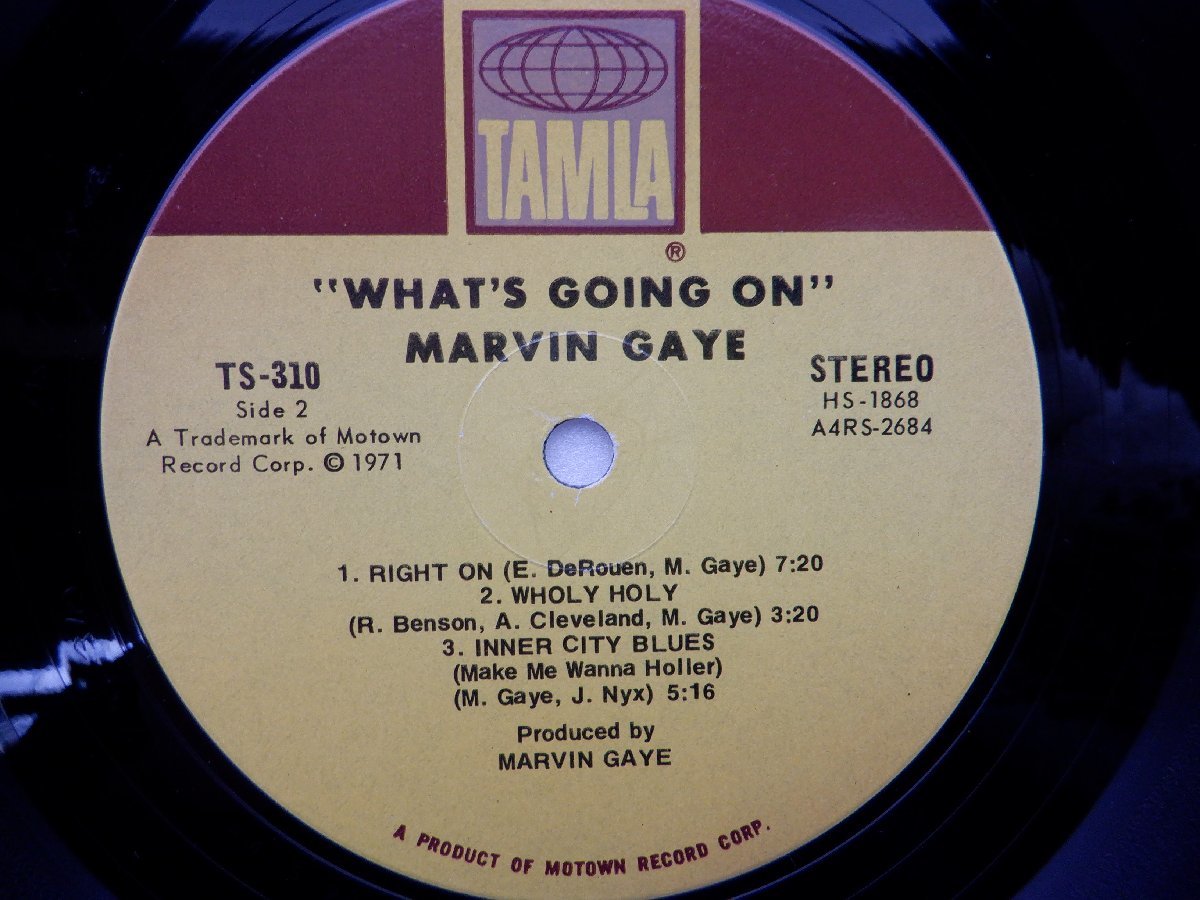 Marvin Gaye「What's Going On」LP（12インチ）/Tamla Records(TS310)/ファンクソウル_画像2