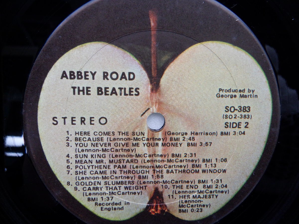 The Beatles(ビートルズ)「Abbey Road(アビー・ロード)」LP（12インチ）/Capitol Records(SO-383)/洋楽ロック_画像2