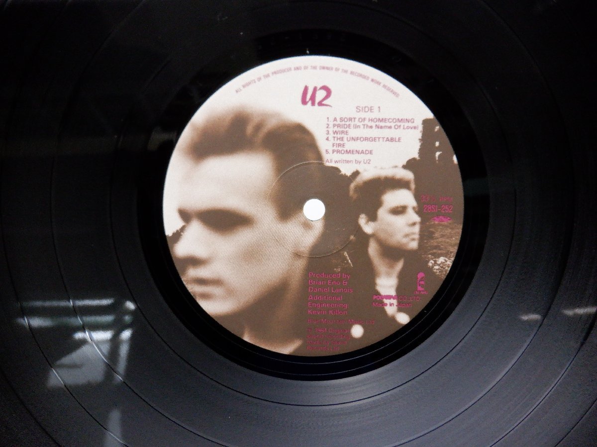 【帯付】U2「The Unforgettable Fire(焔)」LP（12インチ）/Polystar(28SI-252)/Rock_画像2