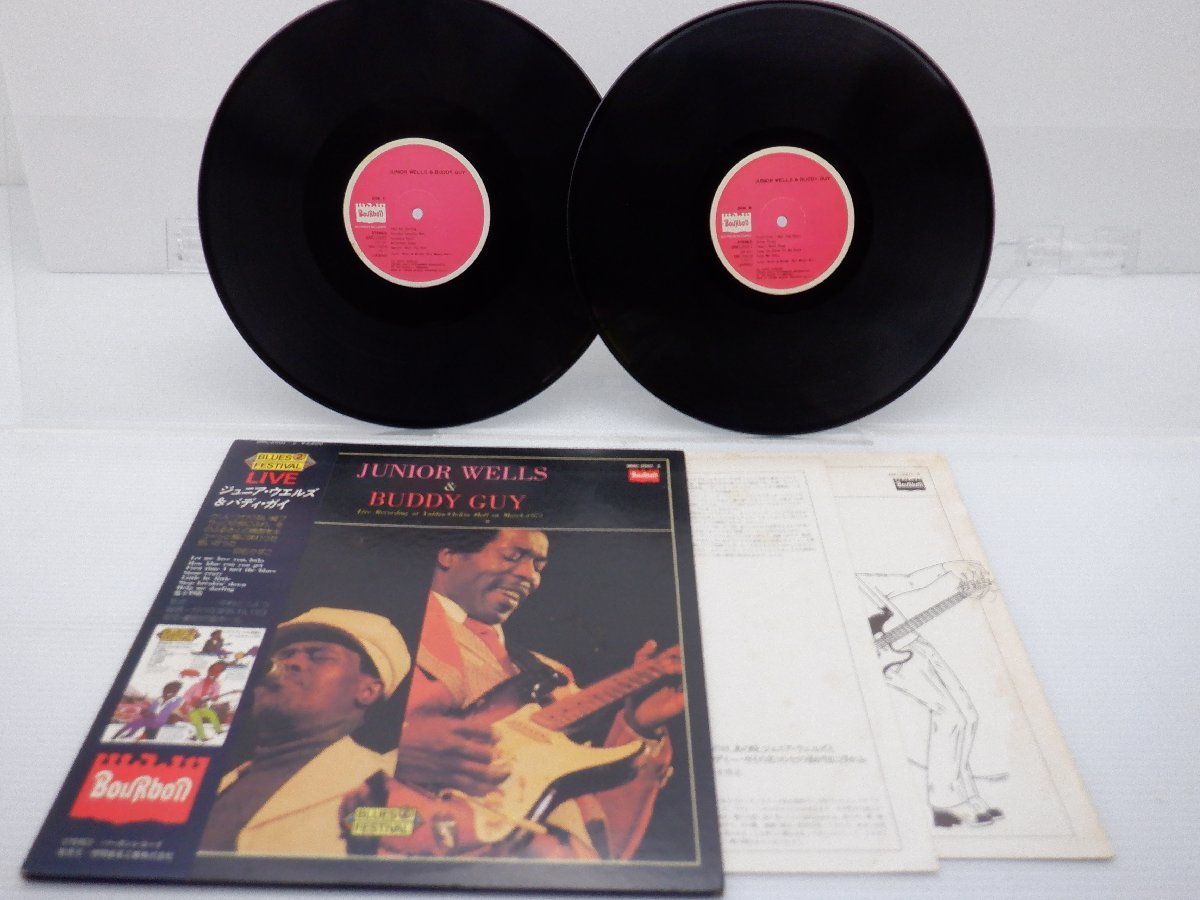 Junior Wells「Live Recording At Yuhbin-Chokin Hall On March-1975」LP（12インチ）/Bourbon Records(BMC-2001/2)/Blues_画像1