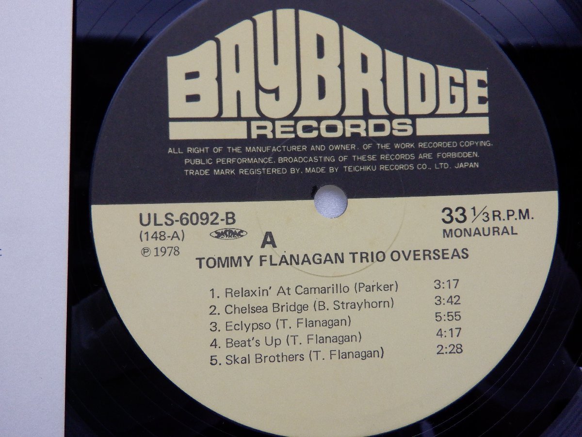 Tommy Flanagan Trio(トミー・フラナガン)「Overseas」LP（12インチ）/Baybridge Records(ULS-6092-B)/Jazz_画像2
