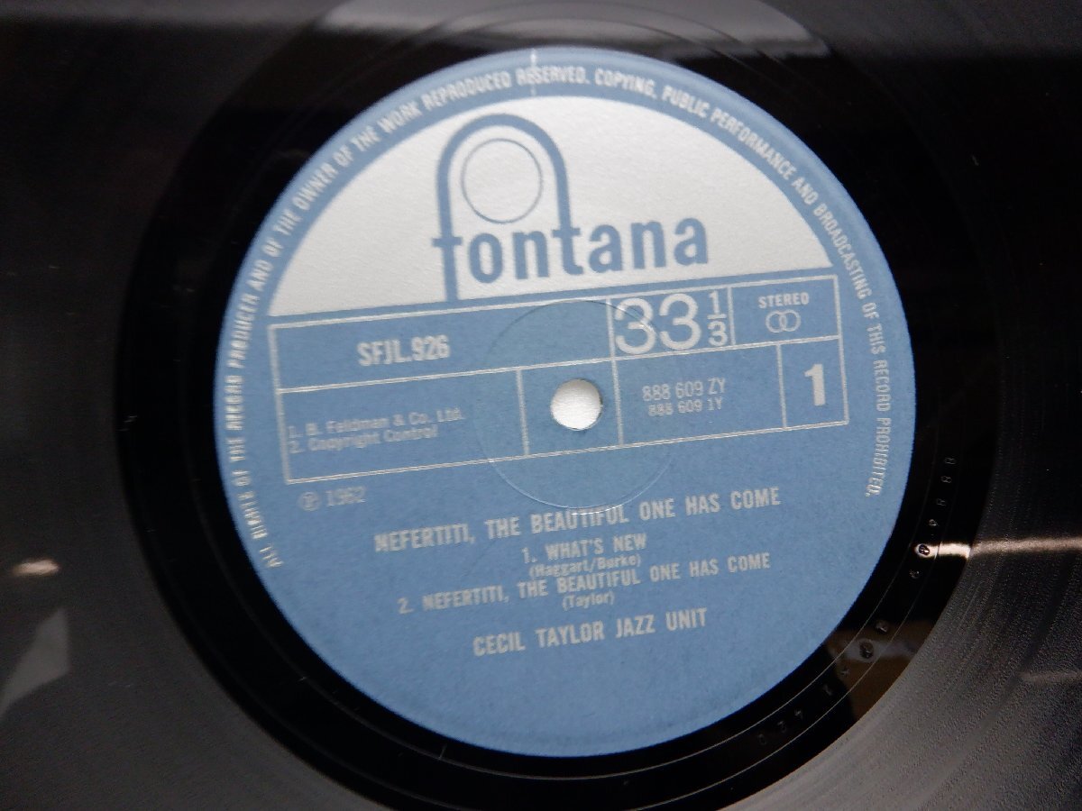 Cecil Taylor Jazz Unit 「Nefertiti The Beautiful One Has Come」LP（12インチ）/Fontana(SFJL 926)/ジャズ_画像3
