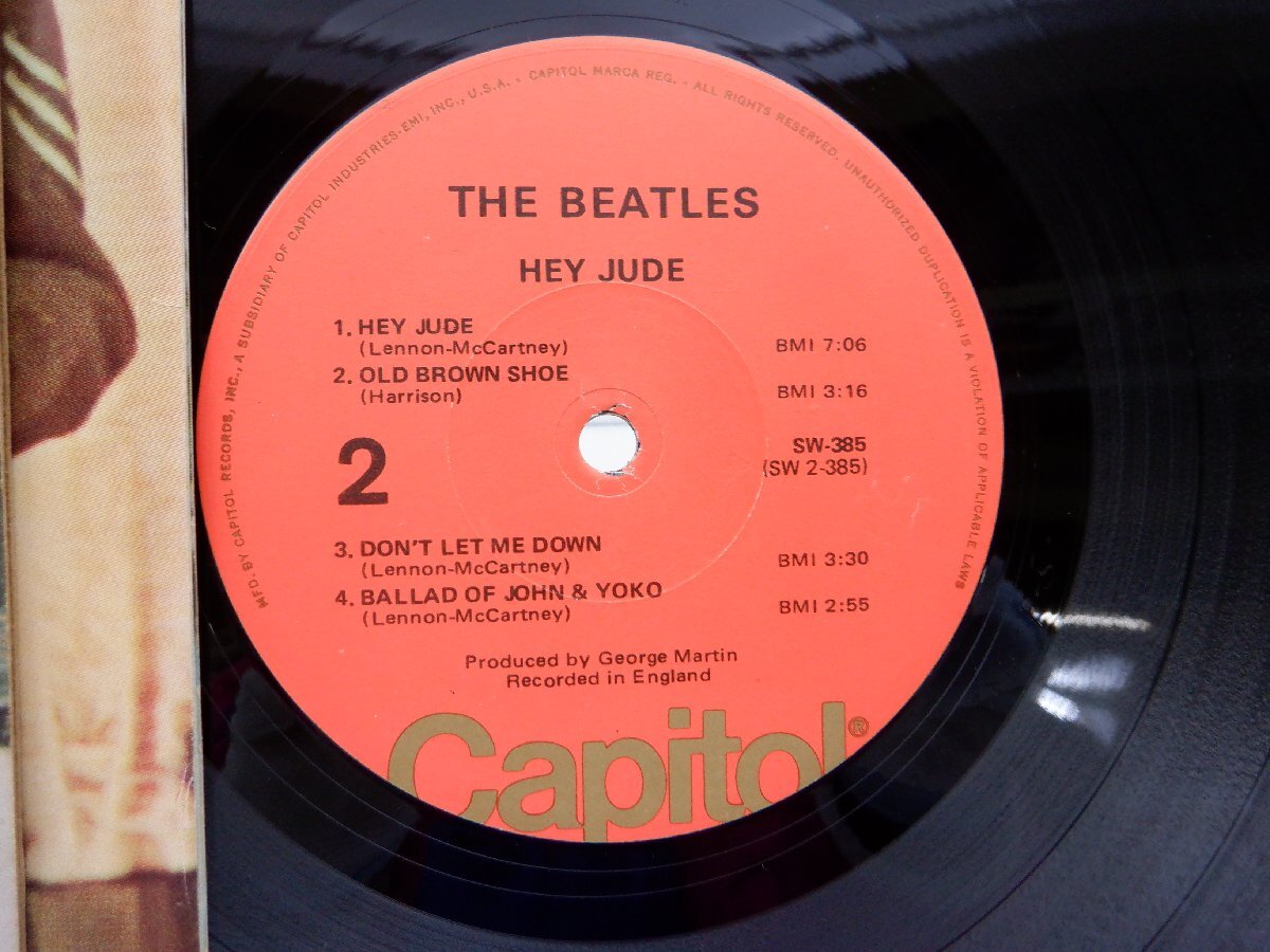 The Beatles(ビートルズ)「Hey Jude (The Beatles Again)(ヘイ・ジュード)」LP（12インチ）/Apple Records(SW-385)/ロック_画像2