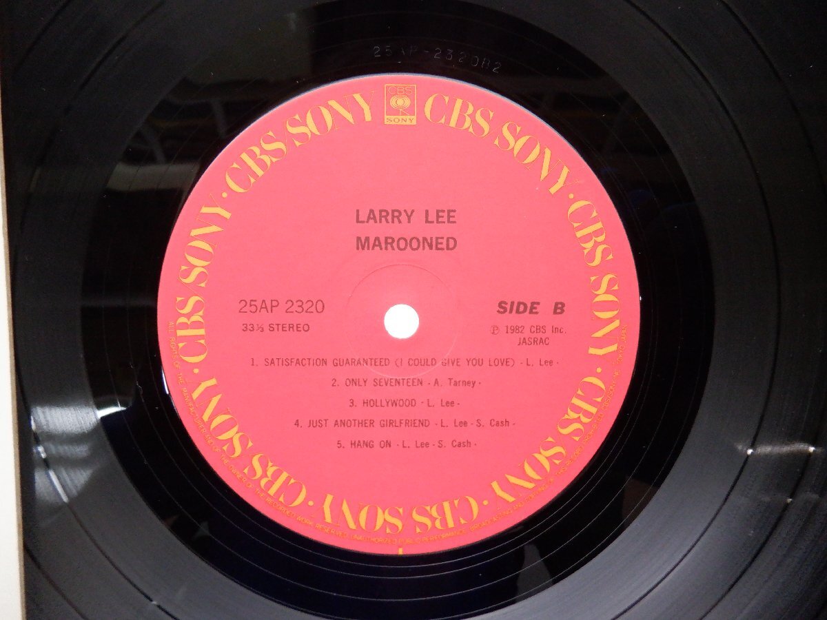 Larry Lee(ラリー・リー)「Marooned(ロンリー・フリー・ウェイ)」LP（12インチ）/CBS/Sony(25AP 2320)/洋楽ロック_画像2
