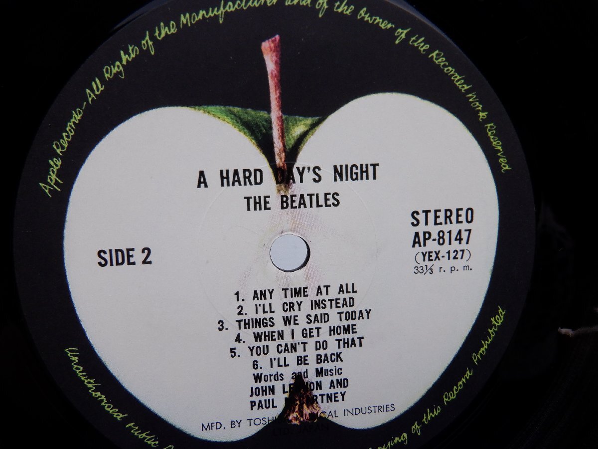 【帯付】The Beatles(ビートルズ)「A Hard Day's Nightビートルズがやって来るヤァ!ヤァ!ヤァ!」LP（12インチ）/Apple Records(AP-8147_画像2