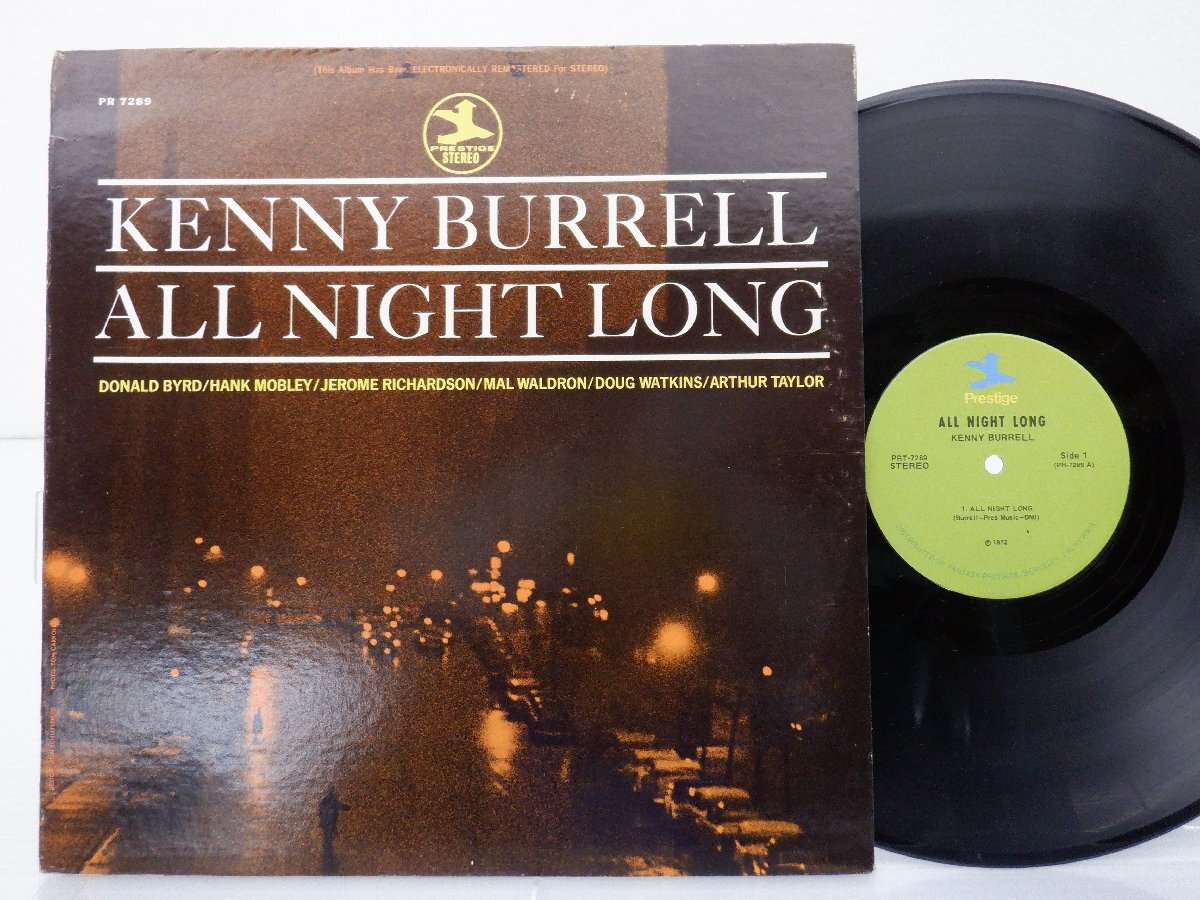 Kenny Burrell(ケニー・バレル)「All Night Long」LP（12インチ）/Prestige(PRT 7289)/Jazzの画像1