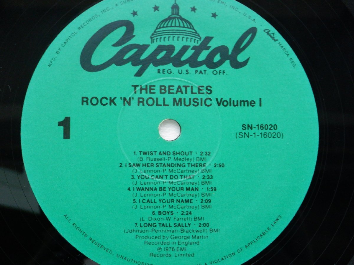 The Beatles「Rock 'N' Roll Music Vol. 1」LP（12インチ）/Capitol Records(SN-16020)/洋楽ロック_画像2