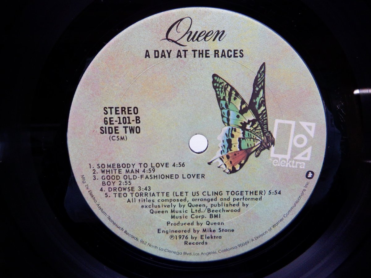 Queen(クイーン)「A Day At The Races」LP（12インチ）/Elektra(6E-101)/Rock_画像2