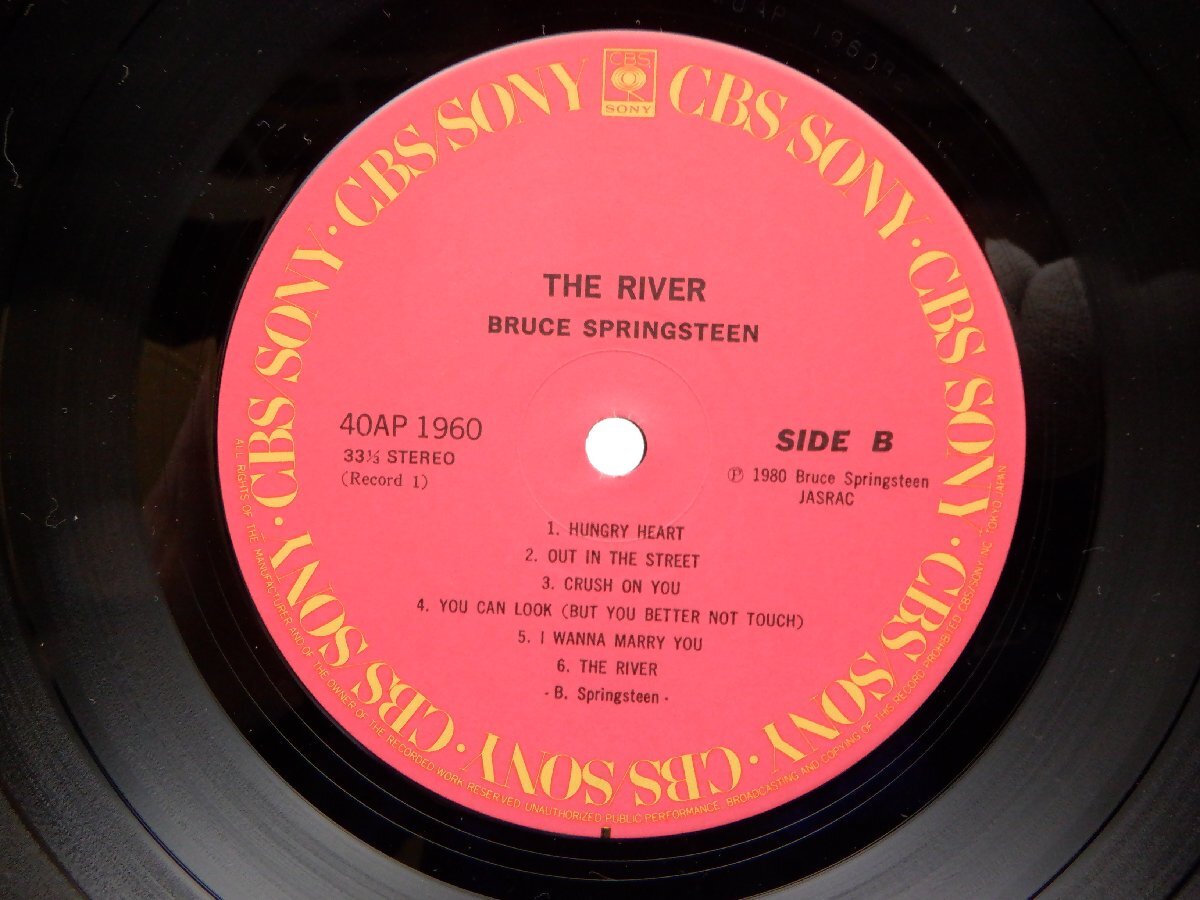 Bruce Springsteen(ブルース・スプリングスティーン)「The River(ザ・リバー)」LP（12インチ）/CBS/SONY(40AP1960~1)/ロックの画像2