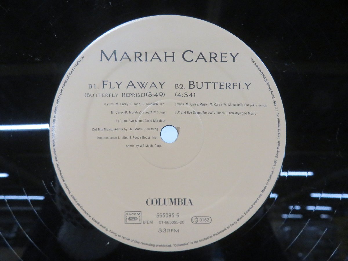 Mariah Carey(マライア・キャリー)「Butterfly(バタフライ)」LP（12インチ）/Columbia(665095 6)/ポップス_画像2