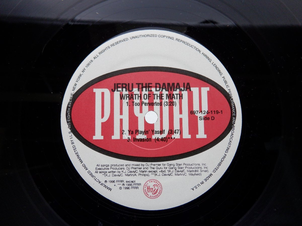 Jeru The Damaja「Wrath Of The Math」LP（12インチ）/Payday(697-124-119-1)/Hip Hopの画像2