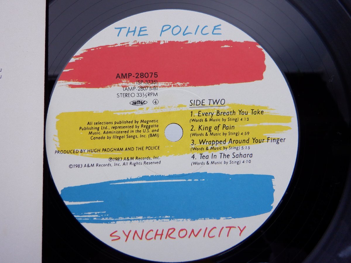 The Police(ポリス)「Synchronicity(シンクロニシティー)」LP（12インチ）/A&M Records(AMP-28075)/洋楽ロック_画像2