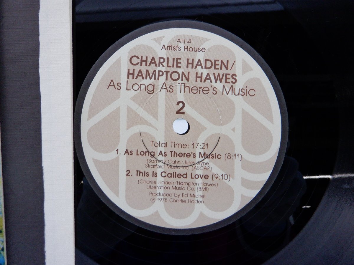 【US盤】Charlie Haden「As Long As There's Music」LP（12インチ）/Artists House(AH 9404)/Jazzの画像2