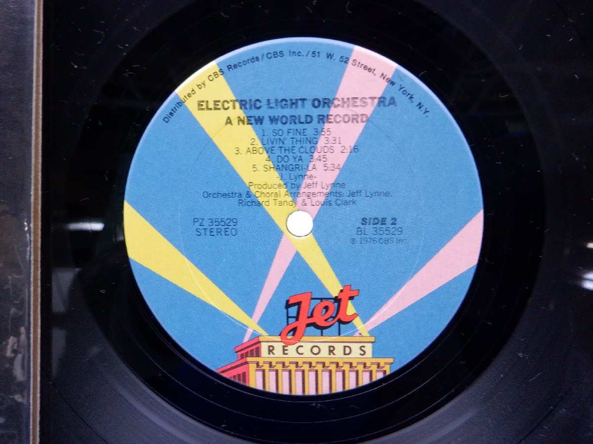 Electric Light Orchestra「A New World Record」LP（12インチ）/Jet Records(PZ 35529)/洋楽ロック_画像2
