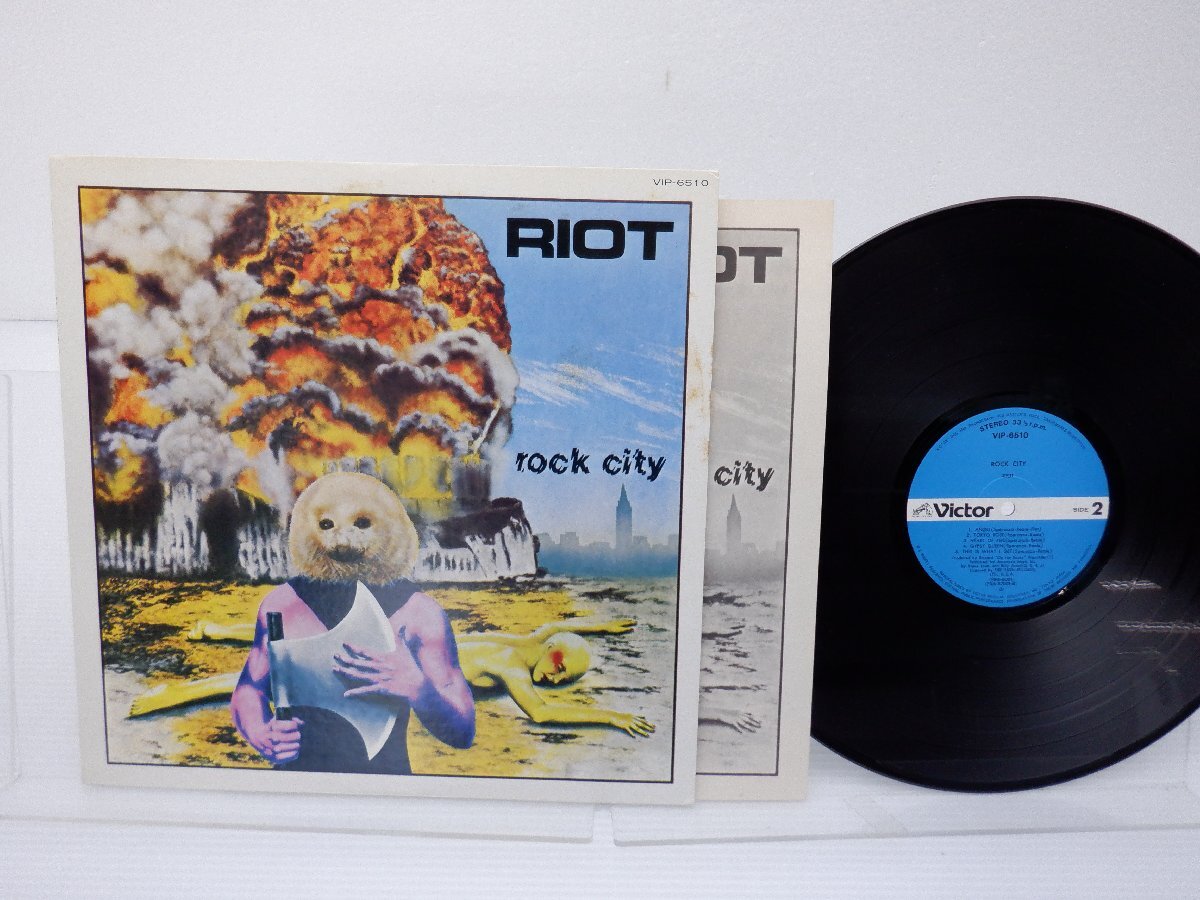 Riot(ライオット)「Rock City(怒りの廃虚)」LP（12インチ）/Victor(VIP-6510)/ロックの画像1