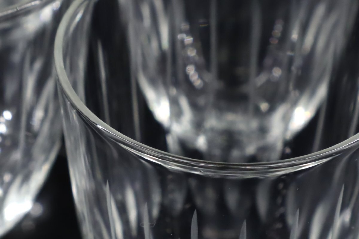 アンティーク シェリーグラス 10客セット 1 / カットガラス カクテルグラス ワイングラス_画像3